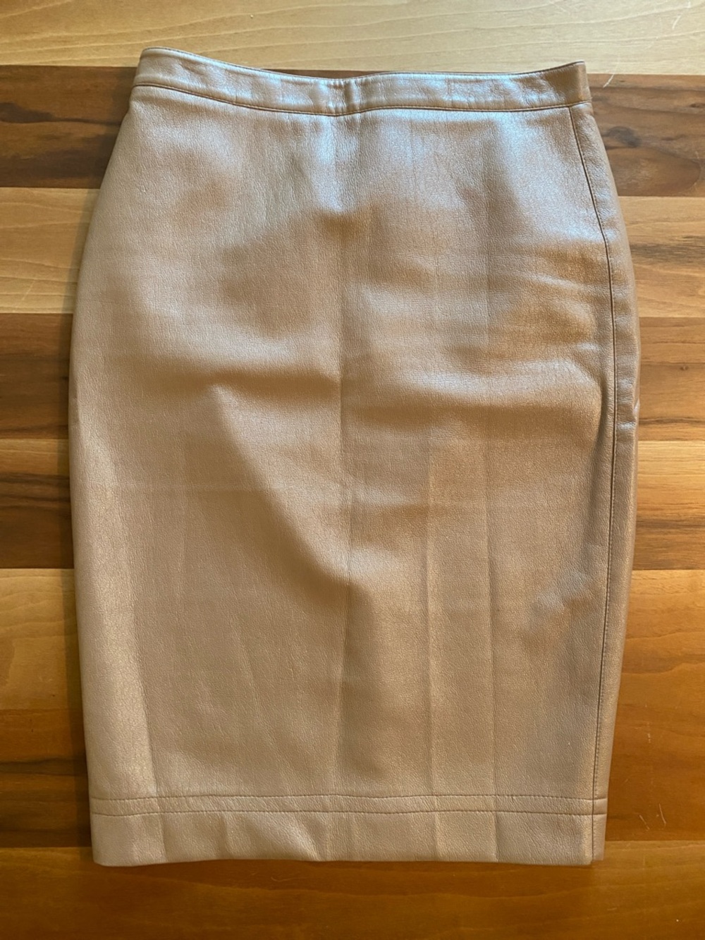 Robert Rodriguez Blush Leatherette Pencil Skirt